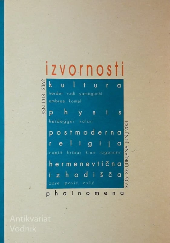 IZVORNOSTI, Phainomena št. 35-36