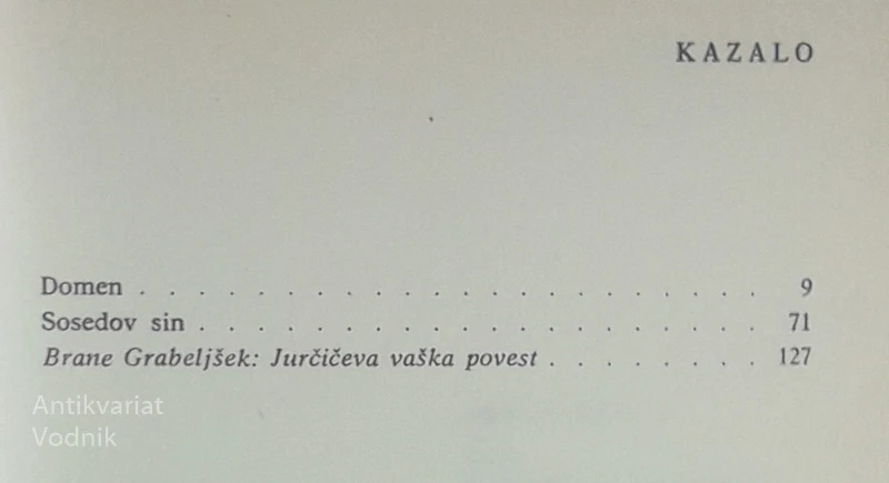 DOMEN, Josip Jurčič