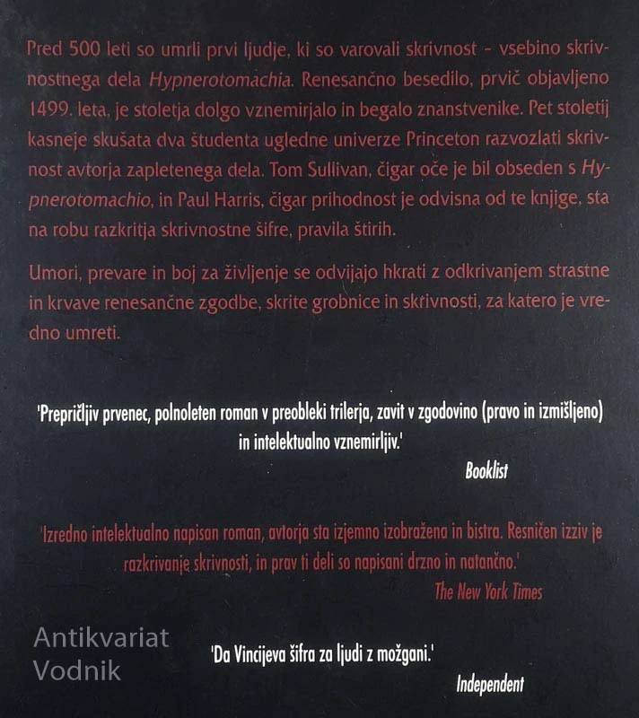 PRAVILO ŠTIRIH, Ian Caldwell in Dustin Thomason