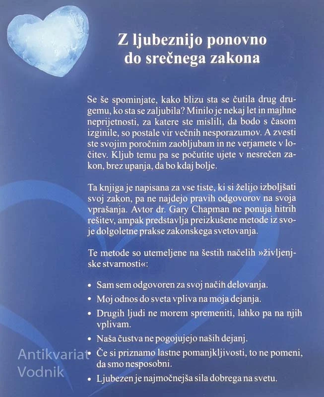 ZMAGA LJUBEZNI; PREMAGOVANJE ZAKONSKIH TEŽAV, Gary Chapman