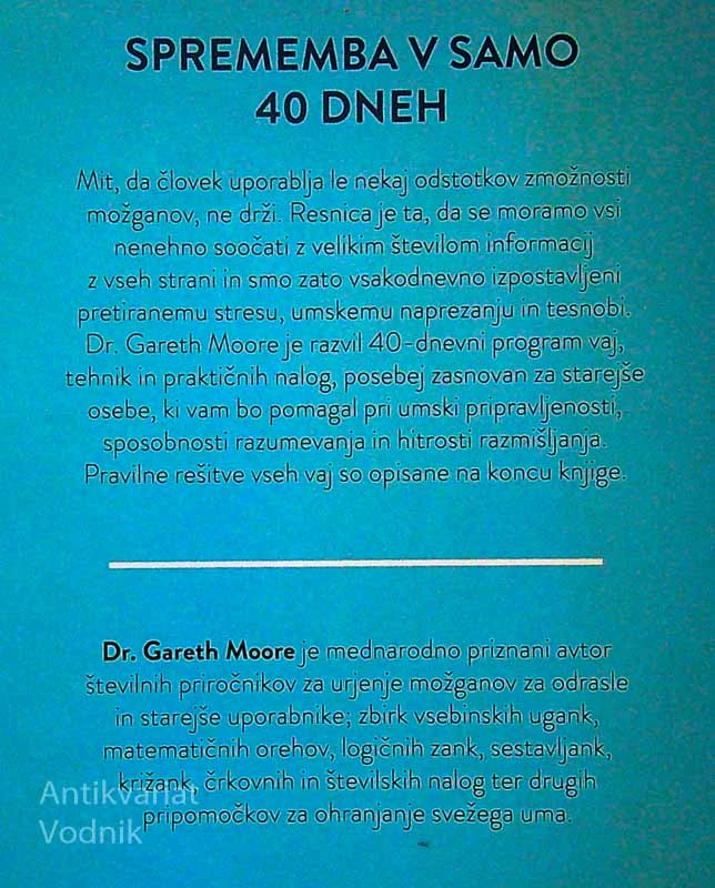 VADBA ZA MOŽGANE, dr. Gareth Moore