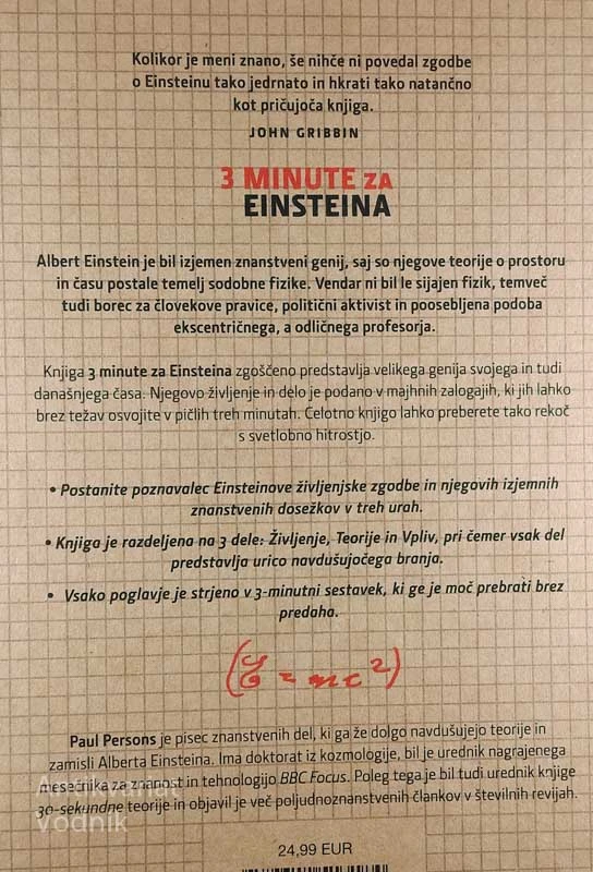 3 MINUTE ZA EINSTEINA, Paul Parsons