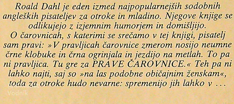 ČAROVNICE, Roald Dahl