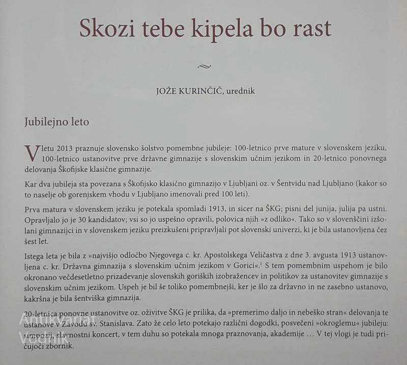 SKOZI TEBE KIPELA BO RAST