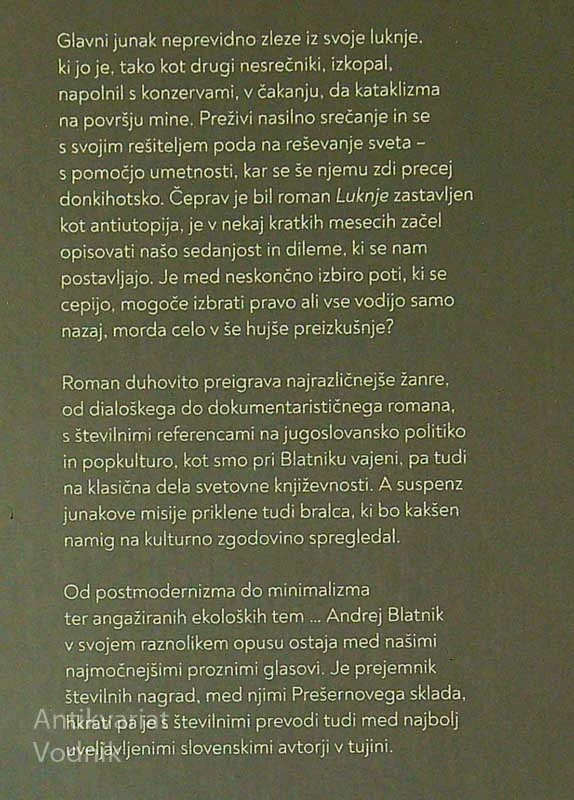 LUKNJE, Andrej Blatnik