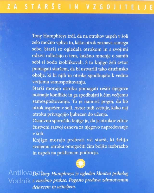 OTROK IN SAMOZAVEST, Dr. Tony Humphreys
