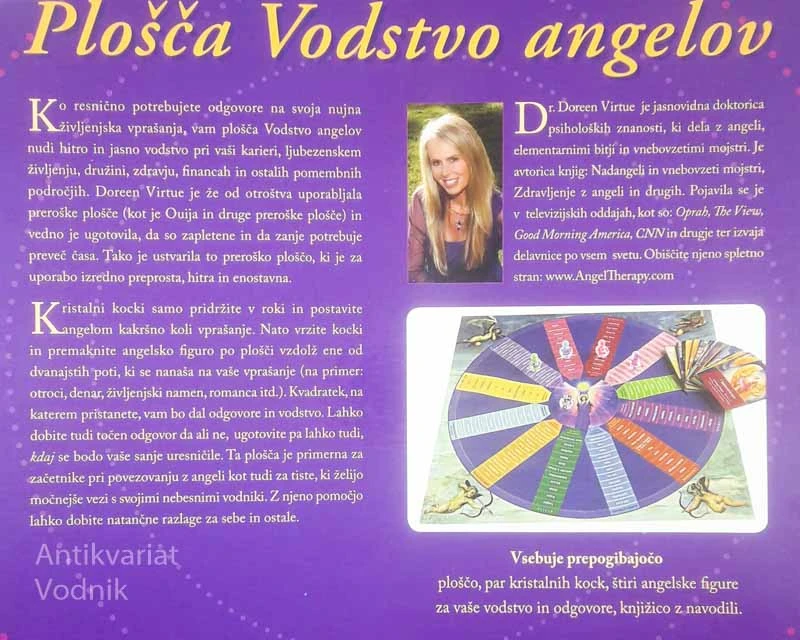 PLOŠČA VODSTVO ANGELOV, Dr. Doreen Virtue