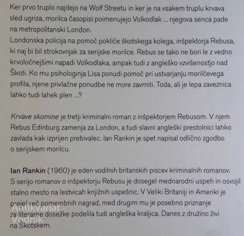 KRVAVE SKOMINE, Ian Rankin