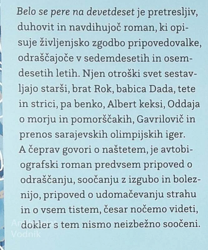 BELO SE PERE NA DEVETDESET, Bronja Žakelj