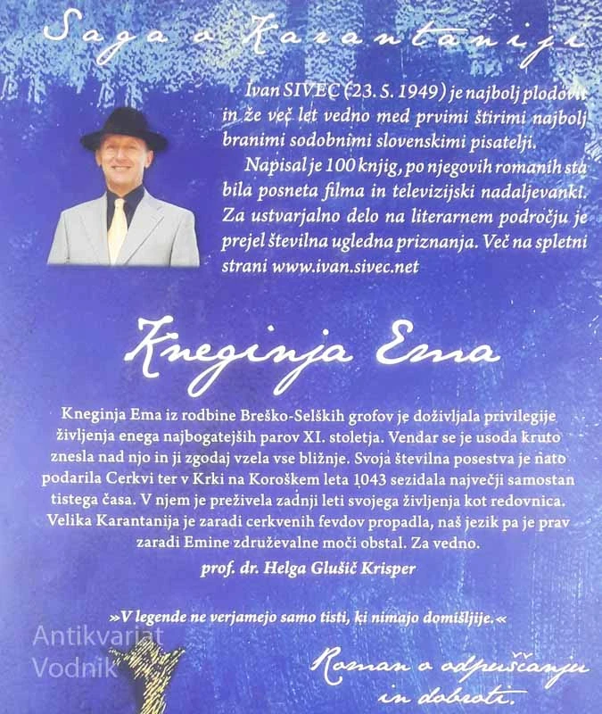 KNEGINJA EMA; SAGA O KARANTANIJI, Ivan Sivec