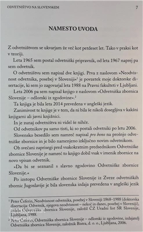 Dr. Peter Čeferin, ODVETNIŠTVO NA SLOVENSKEM OD HABSBURŠKE MONARHIJE