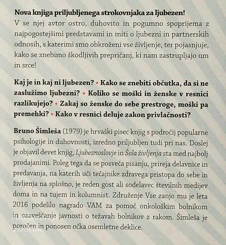 RESNICE IN ZMOTE O LJUBEZNI, Bruno Šimleša