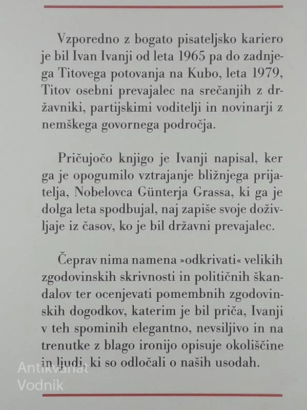 TITOV PREVAJALEC, Ivan Ivanij