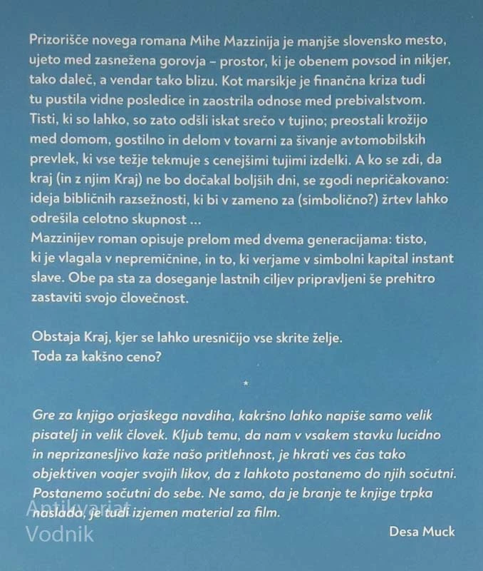KRAJ, KJER SE IZPOLNIJO VSE VAŠE ŽELJE, Miha Mazzini