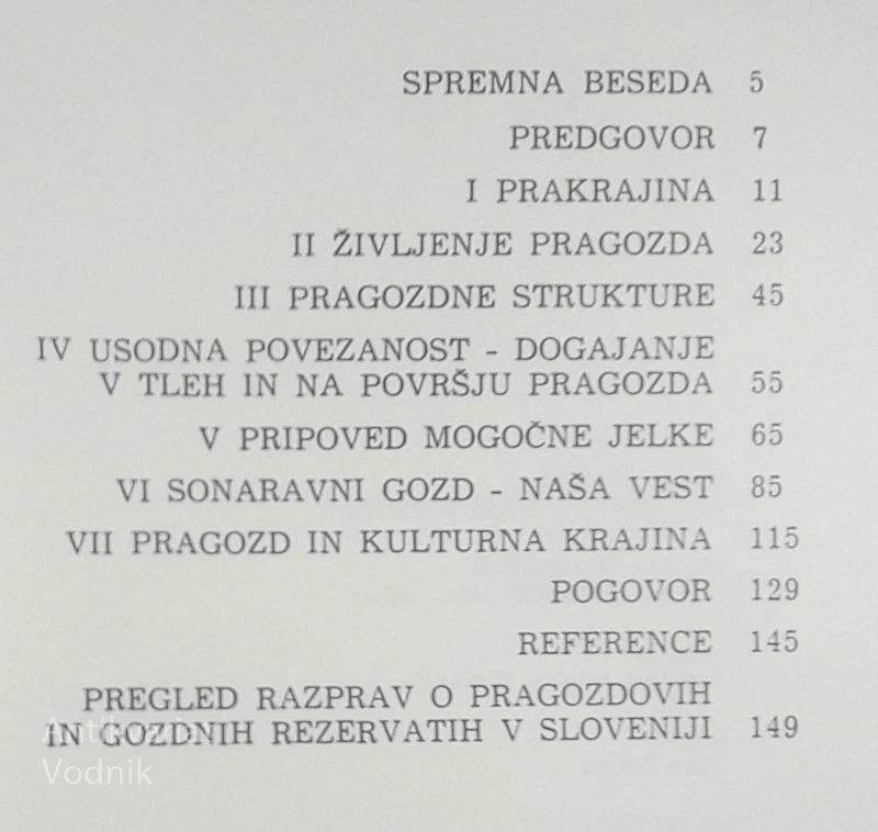 PRA-GOZD V NAŠI KRAJINI, Dušan Mlinšek
