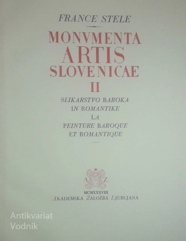 SREDNJEVEŠKO STENSKO SLIKARSTVO IN SLIKARSTVO BAROKA IN ROMANTIKE, France Stele
