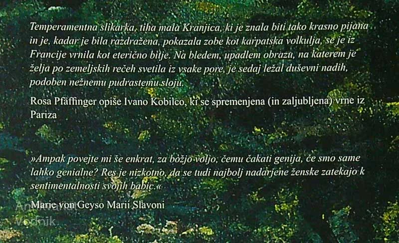 PARIŠKI BOHEMI (1889-1895); AVTOBIOGRAFSKO POROČILO SLIKARKE ROSE PFAFFINGER