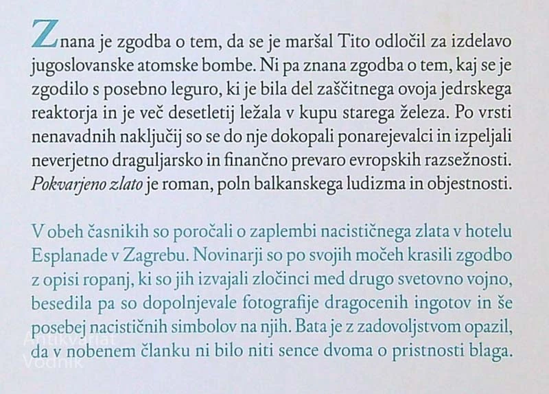 POKVARJENO ZLATO, Slavko Pregl in Leon Pogelšek