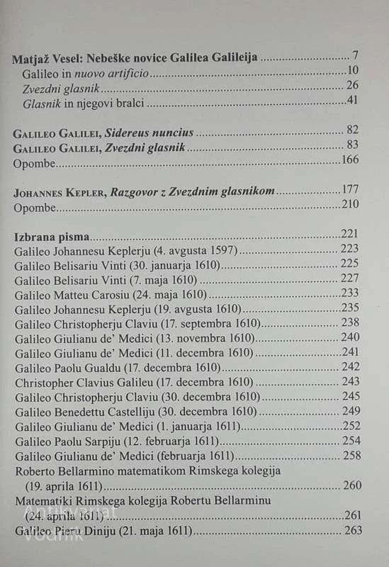 NEBEŠKE NOVICE GALILEA GALILEJA, Matjaž Vesel