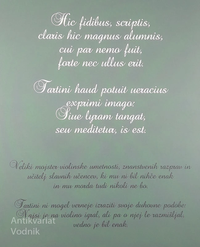 GIUSEPPE TARTINI, Duška Žitko