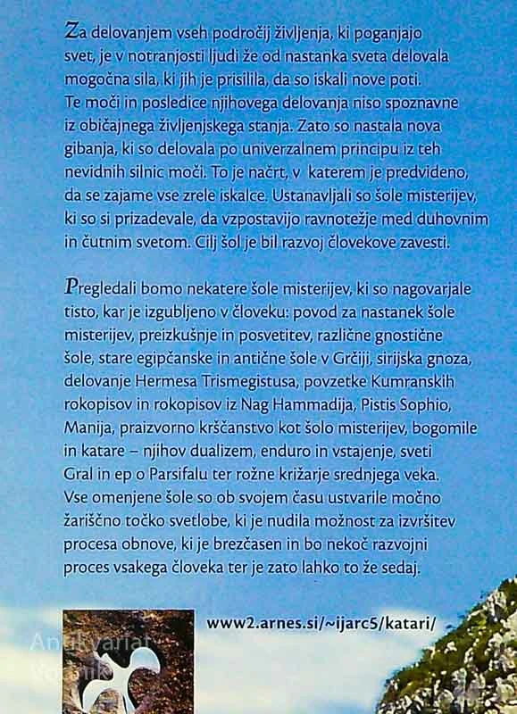 DUHOVNA DEDIŠČINA KATAROV (KATARI ALI ČISTI) IN DRUGE ŠOLE MISTERIJEV, Irena Jarc