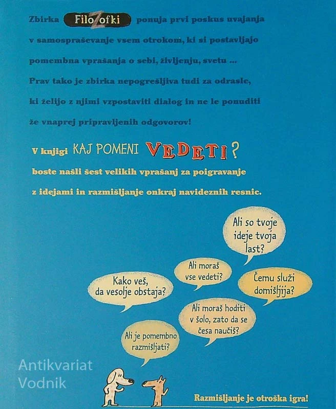 KAJ POMENI VEDETI?, Oscar Brenifer