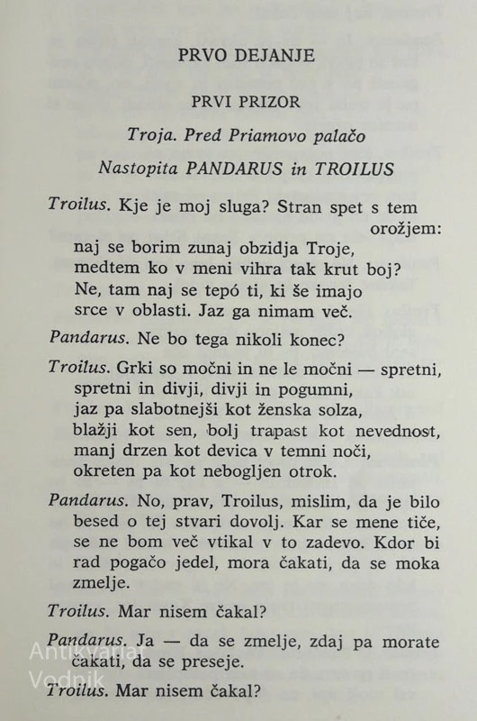 TROILVS IN KRESIDA, W. Shakespeare