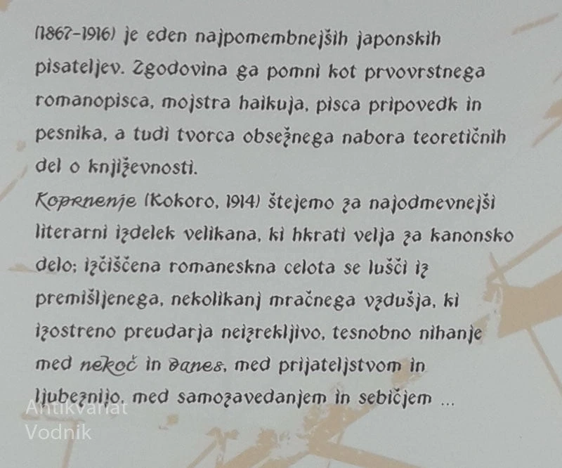 KOPRNENJE, Natsume Sōseki