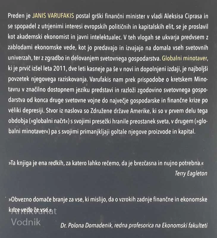 GLOBALNI MINOTAVER, Janis Varufakis