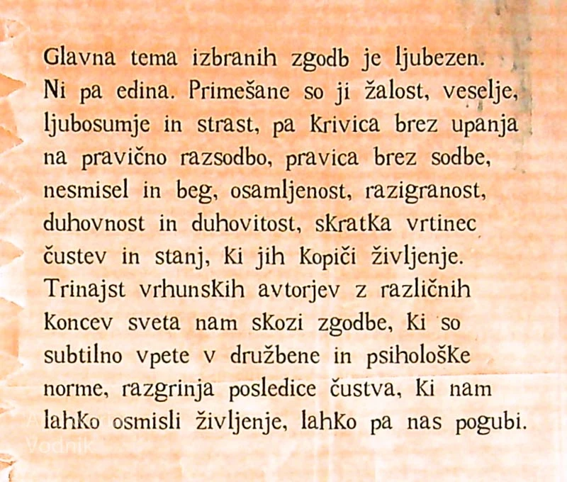 ZGODBE NEKIH LJUBEZNI, več avtorjev