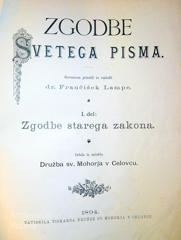 ZGODBE SVETEGA PISMA I. IN II. DEL
