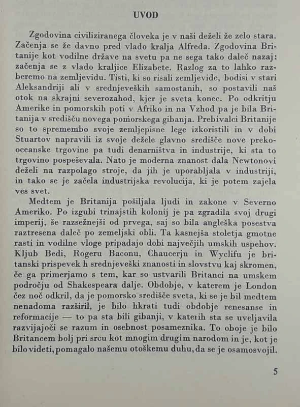 ZGODOVINA ANGLIJE, G. M. Trevelyan