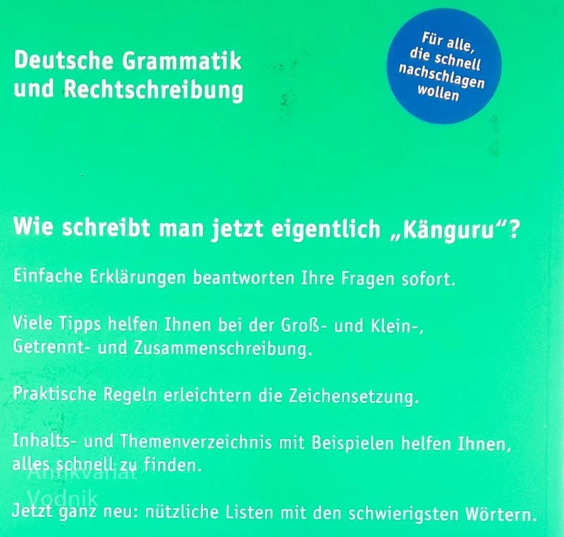 DEUTSCHE GRAMMATIK UND RECHTSCHREIBUNG, PONS