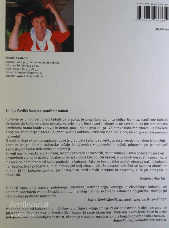 MAMICA, NAUČI ME KUHATI, Emilija Pavlič