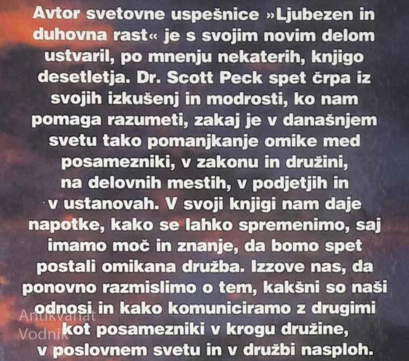 SVET, KI ČAKA, DA SE BO RODIL, Dr. M. Scott Peck