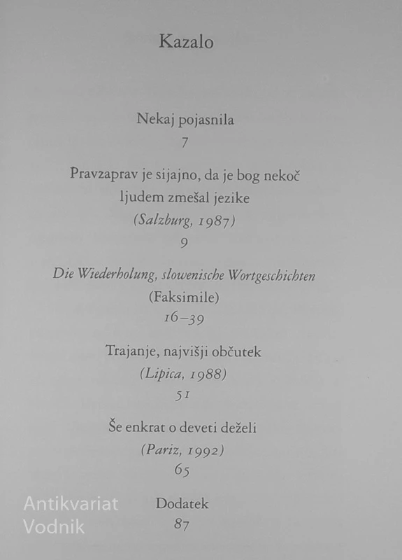 ŠE ENKRAT O DEVETI DEŽELI, Peter Handke
