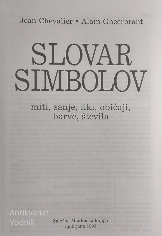 SLOVAR SIMBOLOV, Chevalier Gheerbrant