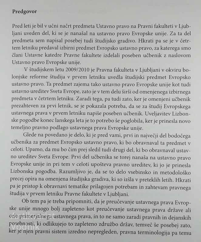 EVROPSKO USTAVNO PRAVO, Franc Grad