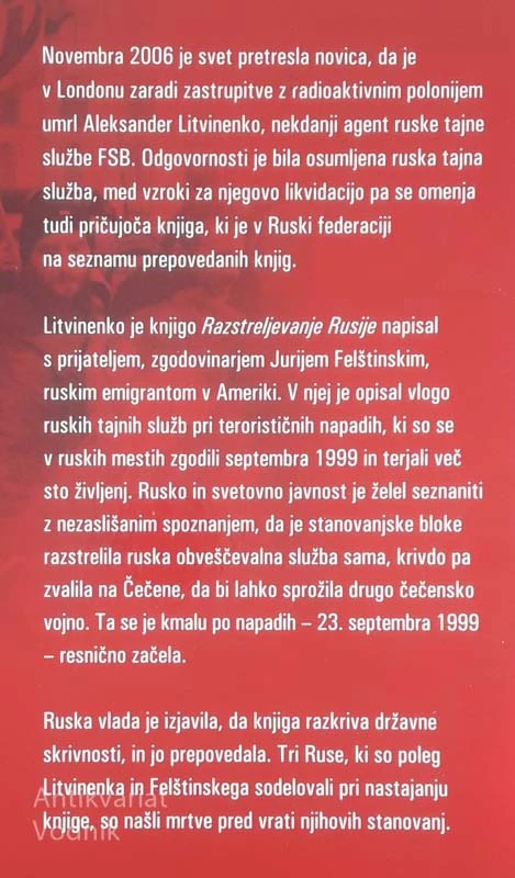 RAZSTRELJEVANJE RUSIJE, Aleksander Litvinenko in Jurij Felštinski