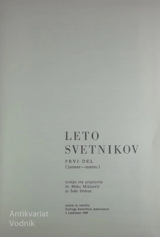 LETO SVETNIKOV (I-IV)