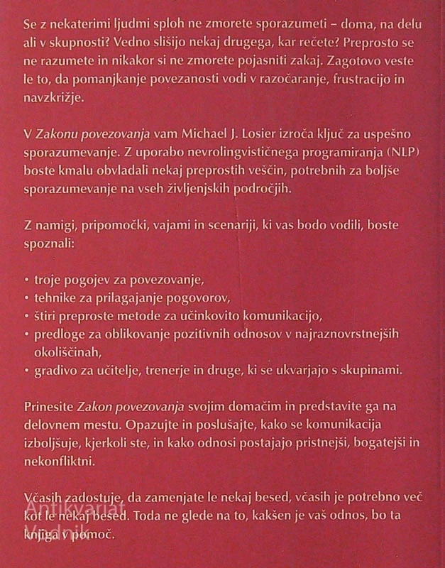 ZAKON POVEZOVANJA, Michael J. Losier