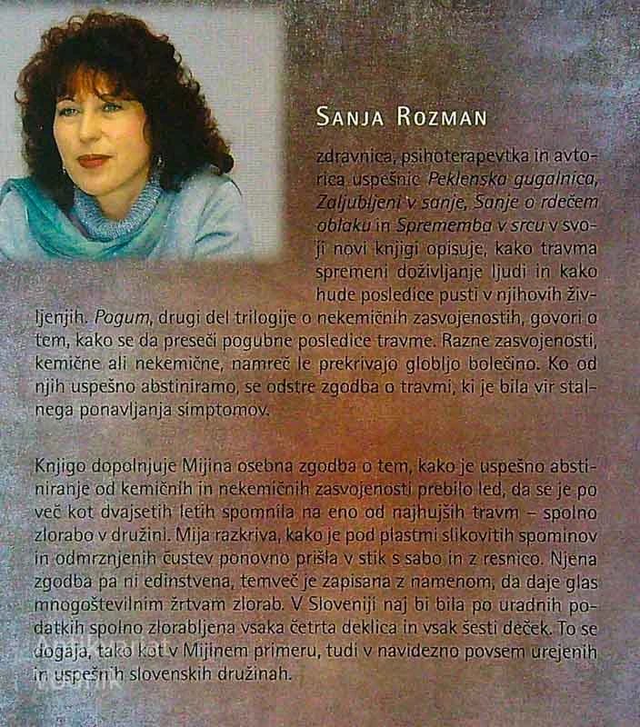 POGUM; KAKO PREBOLETI TRAVMO, Sanja Rozman in Mija
