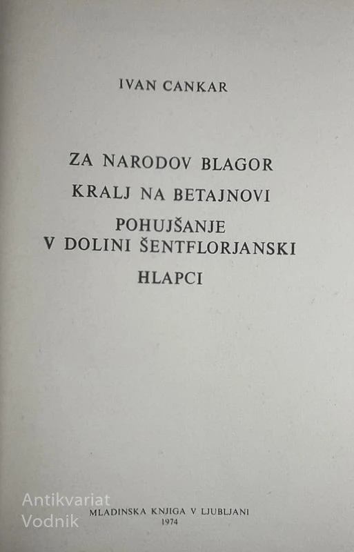 ŠTIRI DRAME, Ivan Cankar