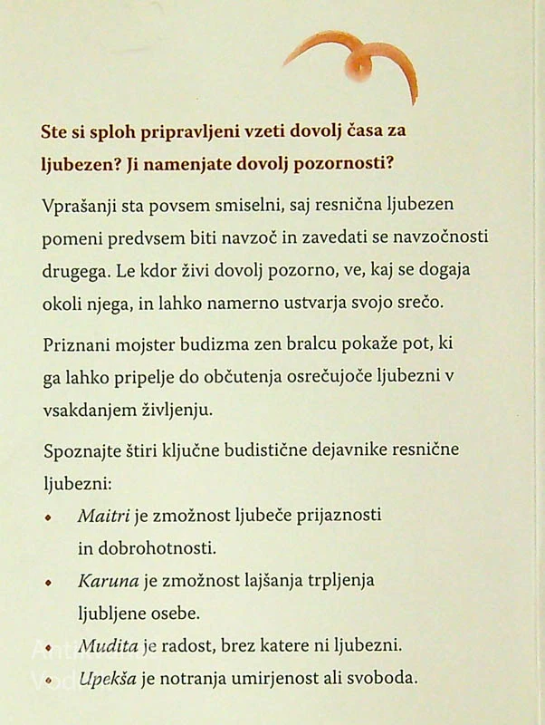 RESNIČNA LJUBEZEN; PRAKSA ZA PREBUJENJE SRCA, Thich Nhat Hanh