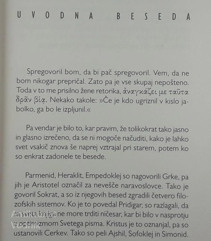 PREPRIČANJE IN REOTRIKA, Carlo Michelstaedter
