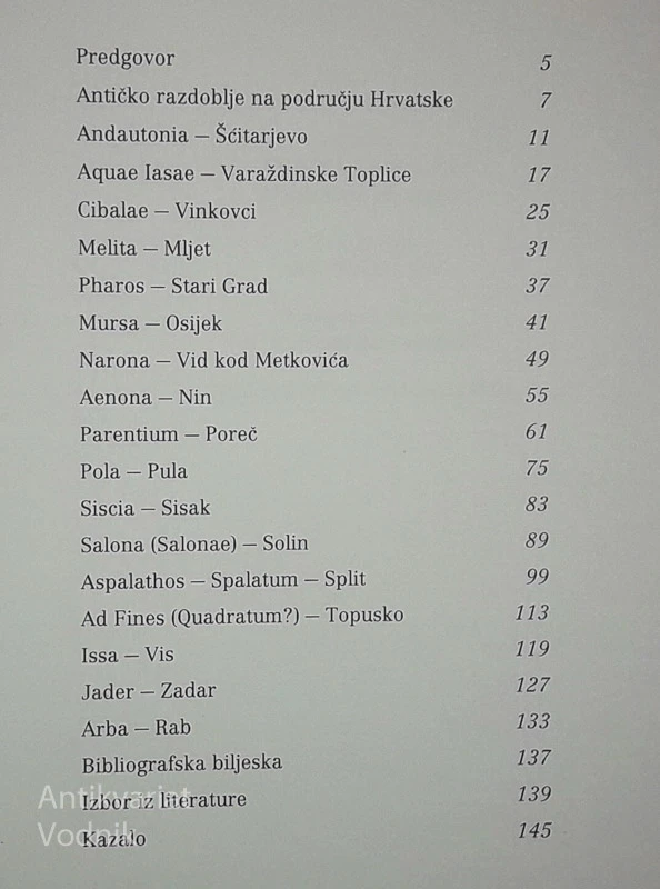 ANTIČKI GRADOVI U HRVATSKOJ, Mirjana Sanader