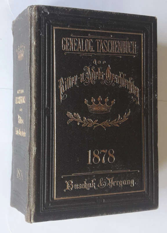 GENERALOGISCHES TASCHENBUCH DER ADELIGEN HAUSER OESTERREICHS5 za leta 1878, 1905, 1906/07, 1910/11, 1912/13, 1918
