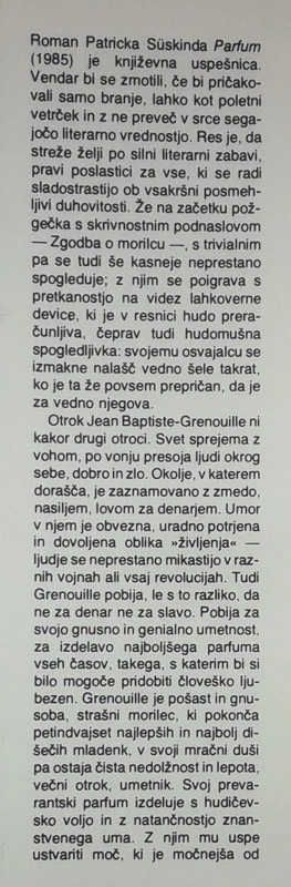 PARFUM, Patrick Süskind