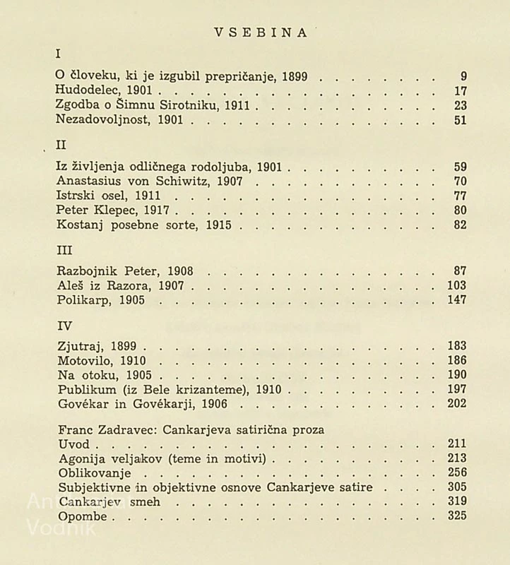AGONIJA VELJAKOV, Ivan Cankar