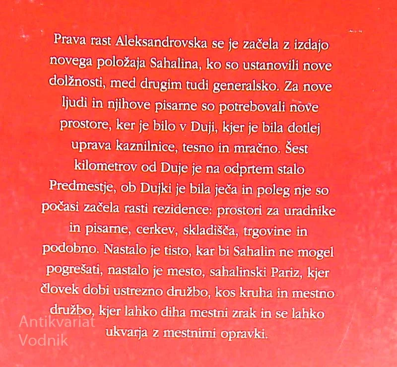 IZ SIBIRIJE; OTOK SAHALIN, A. P. Čehov